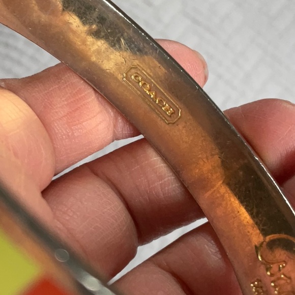 Guc Coach multicolored Legacy bangle bracelet - Picture 4 of 4